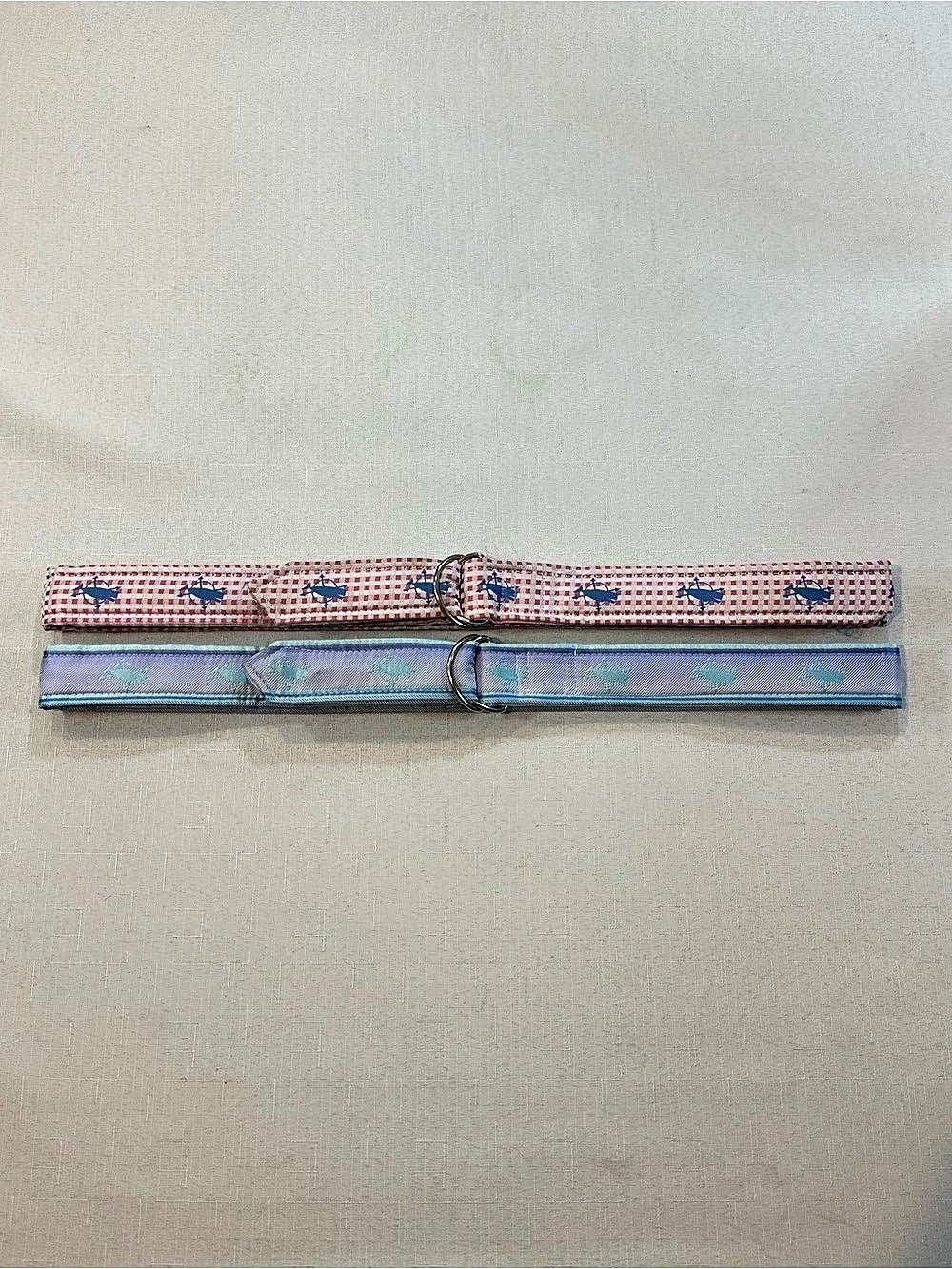 Nantucket Brand Women’s Nautical Whale Ribbon Belts Size L Lot of 2